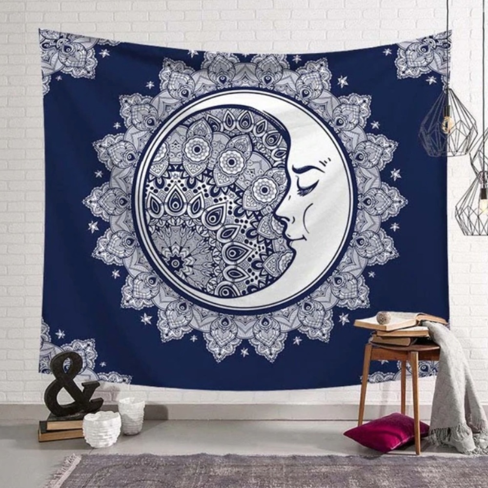 NWT Wall Hanging Art Tapestry moon 150x100
